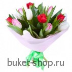 Романтика.  Тюльпаны. Нежный воздушный букет из 11 тюльпанов